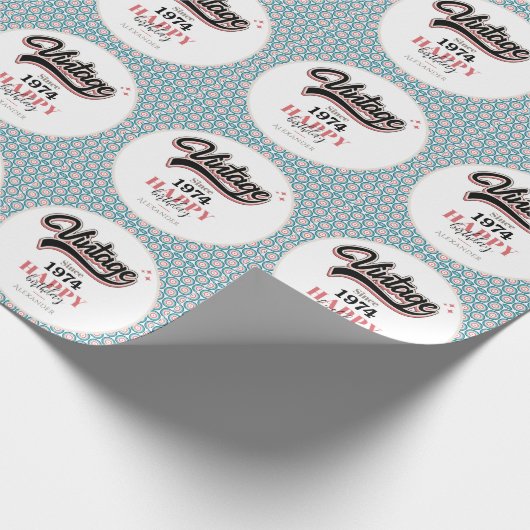  sinds - 1974 cadeaupapier (Hoek)