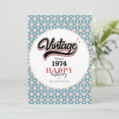  sinds - 1974 feestdagenkaart (Staand voorkant)