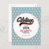  sinds - 1974 feestdagenkaart (Voorkant / Achterkant)