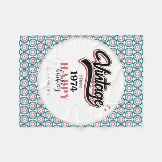  sinds - 1974 fleece deken (Voorkant (Horizontaal))