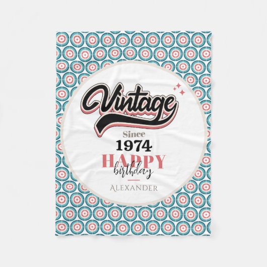 sinds - 1974 fleece deken (Voorkant)