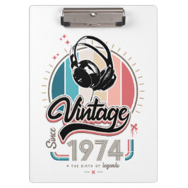  sinds 1974 Hoofdtelefoon Klembord