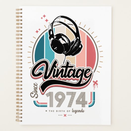  sinds 1974 Hoofdtelefoon Planner (Voorkant)