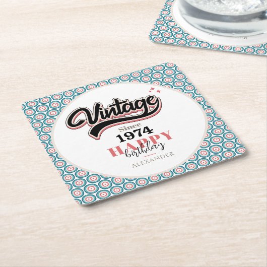  sinds - 1974 kartonnen onderzetters (Schuin)