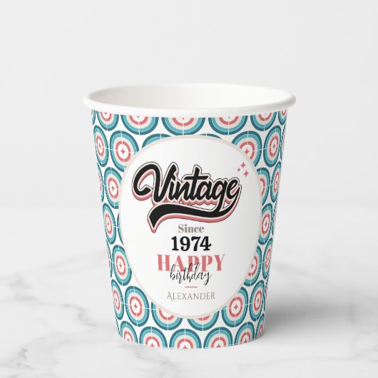  sinds - 1974 papieren bekers (Achterkant)