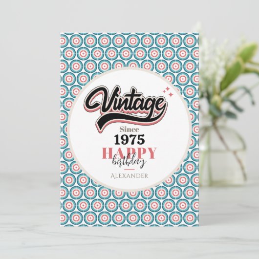 sinds - 1975 bedankkaart (Staand voorkant)