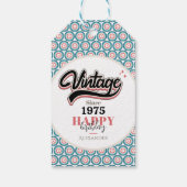  sinds - 1975 cadeaulabel (Achterkant)