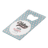  sinds - 1975 creditkaart flessenopener (Voorkant Gekanteld)