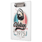  sinds 1975 Hoofdtelefoon Klembord (Links)