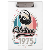  sinds 1975 Hoofdtelefoon Klembord (Voorkant)