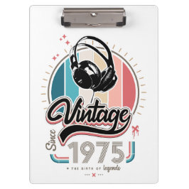  sinds 1975 Hoofdtelefoon Klembord