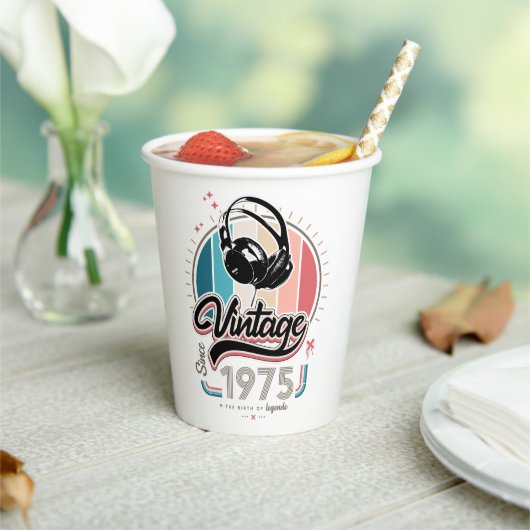  sinds 1975 Hoofdtelefoon Papieren Bekers (Insitu)