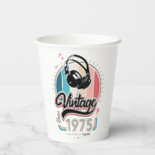  sinds 1975 Hoofdtelefoon Papieren Bekers (Achterkant)