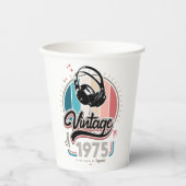  sinds 1975 Hoofdtelefoon Papieren Bekers (Voorkant)