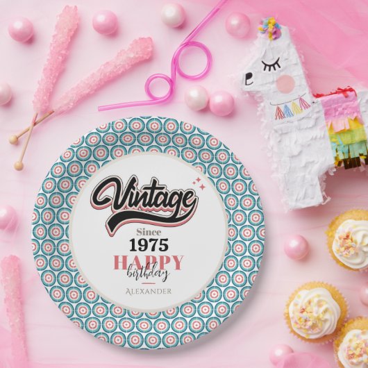  sinds - 1975 papieren bordje (Feest)