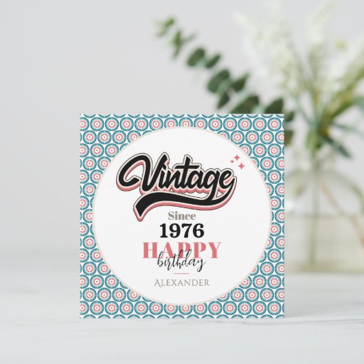  sinds - 1976 bedankkaart (Staand voorkant)