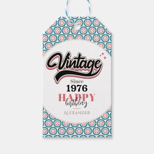  sinds - 1976 cadeaulabel (Voorkant)