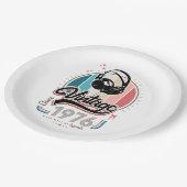  sinds 1976 Hoofdtelefoon Papieren Bordje (Gekanteld)