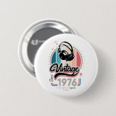  sinds 1976 Hoofdtelefoon Ronde Button 5,7 Cm (Voorkant /achterkant)