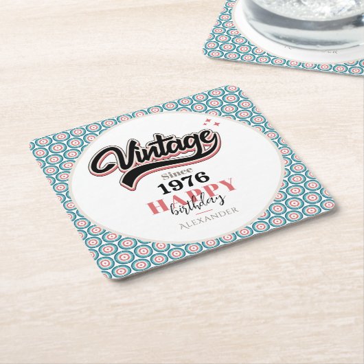  sinds - 1976 kartonnen onderzetters (Schuin)