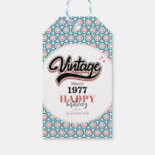  sinds - 1977 cadeaulabel (Achterkant)