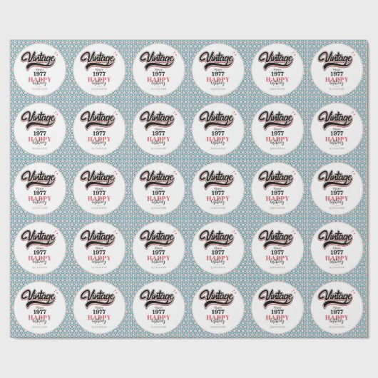 sinds - 1977 cadeaupapier (Vlak)