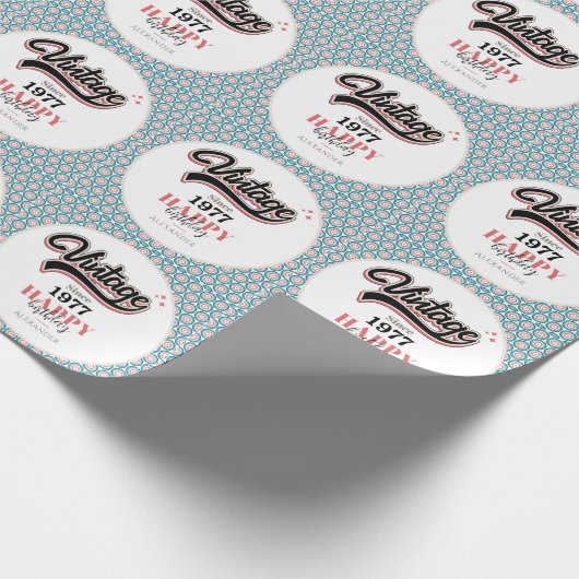 sinds - 1977 cadeaupapier (Hoek)