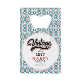  sinds - 1977 creditkaart flessenopener