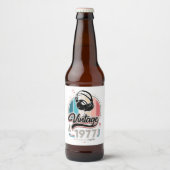 sinds 1977 Hoofdtelefoon Bier Etiket (Voorkant)