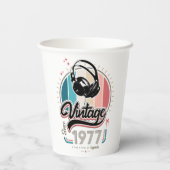  sinds 1977 Hoofdtelefoon Papieren Bekers (Achterkant)