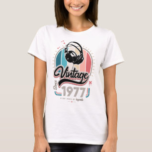 sinds 1977 Hoofdtelefoon T-shirt