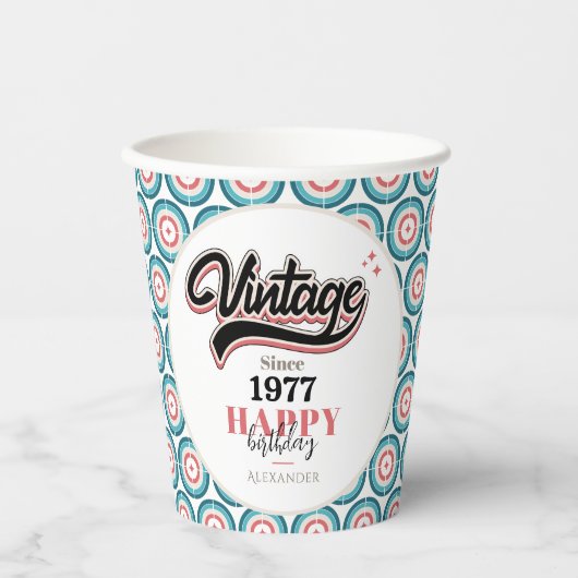  sinds - 1977 papieren bekers (Voorkant)