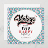  sinds - 1978 bedankkaart (Voorkant / Achterkant)