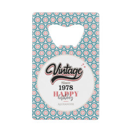  sinds - 1978 creditkaart flessenopener