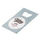 sinds - 1978 creditkaart flessenopener (Voorkant Gekanteld)