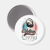 sinds 1978 Hoofdtelefoon Magneet (Voorkant / Achterkant)