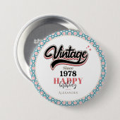  sinds - 1978 ronde button 7,6 cm (Voorkant /achterkant)