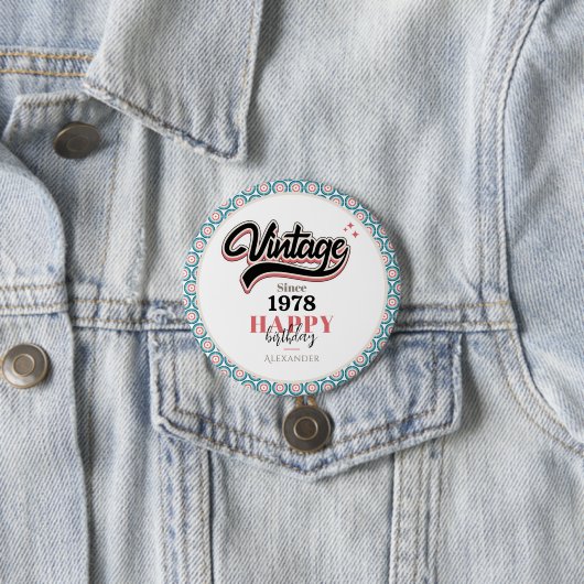  sinds - 1978 ronde button 7,6 cm (In situ)