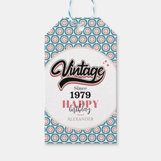  sinds - 1979 cadeaulabel (Voorkant)