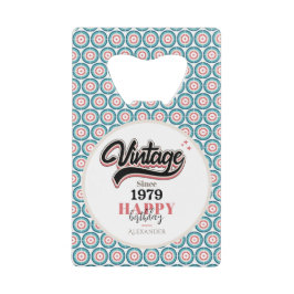  sinds - 1979 creditkaart flessenopener