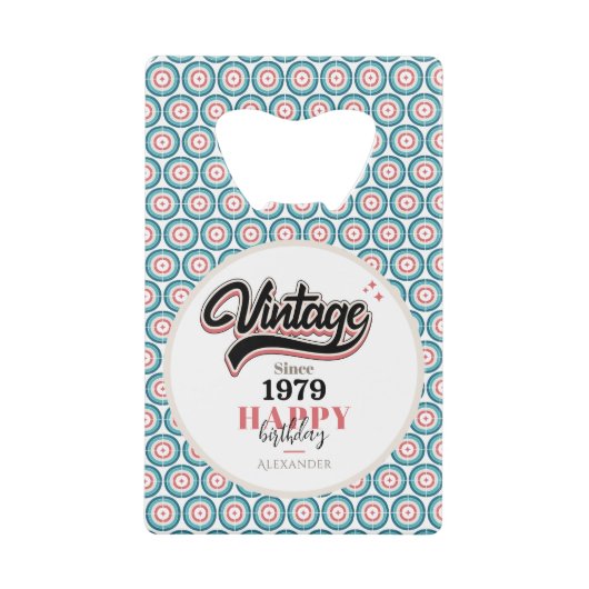  sinds - 1979 creditkaart flessenopener (Voorkant)