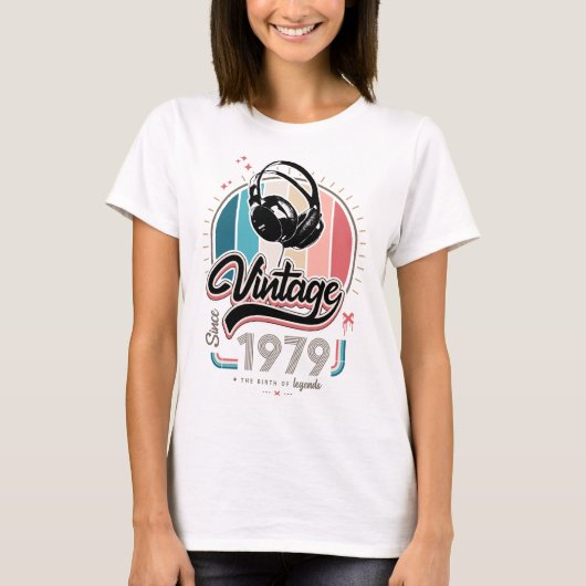 sinds 1979 Hoofdtelefoon T-shirt (Voorkant)