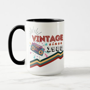 sinds 1980 Nostalgische & muziek Mok