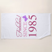 Sinds 1985 is het 40 jaar strandlaken (Voorkant)