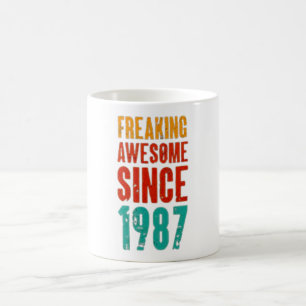 Sinds 1987 Retro Vintage Verjaardag Koffiemok