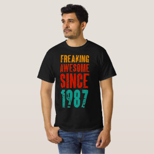 Sinds 1987 Retro Vintage Verjaardag T-shirt