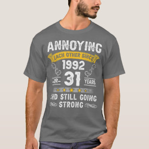 sinds 1992 wordt er 31 jaar lang met elkaar gemart t-shirt
