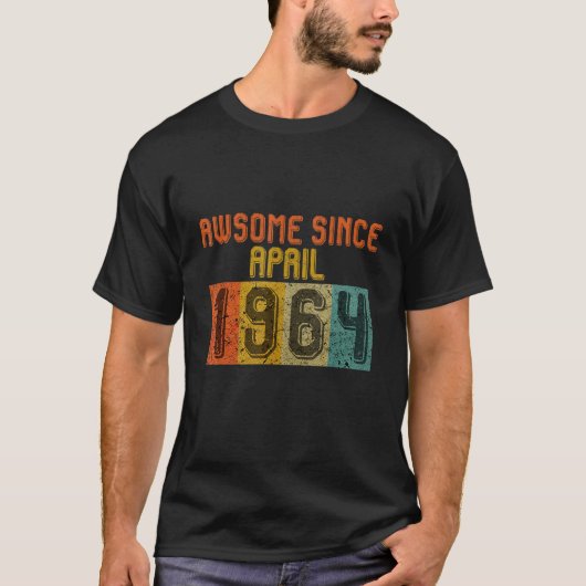 sinds april 1964 58e verjaardag t-shirt (Voorkant)