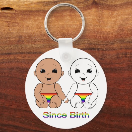 Sinds geboorte 8w sleutelhanger (Voorkant)
