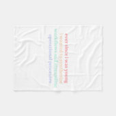 Sinds ik jong was wilde ik workflows synthetiseren fleece deken (Voorkant (Horizontaal))